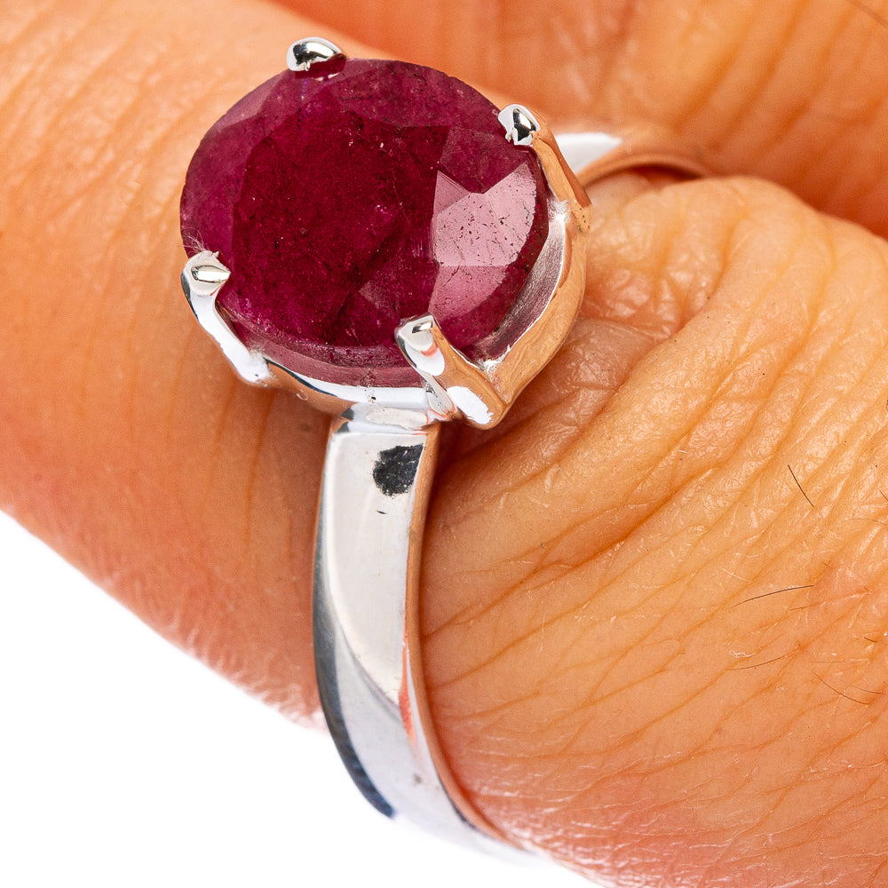 Red Sillimanite Ring Size 8.25 (925 Sterling Silver) R146383