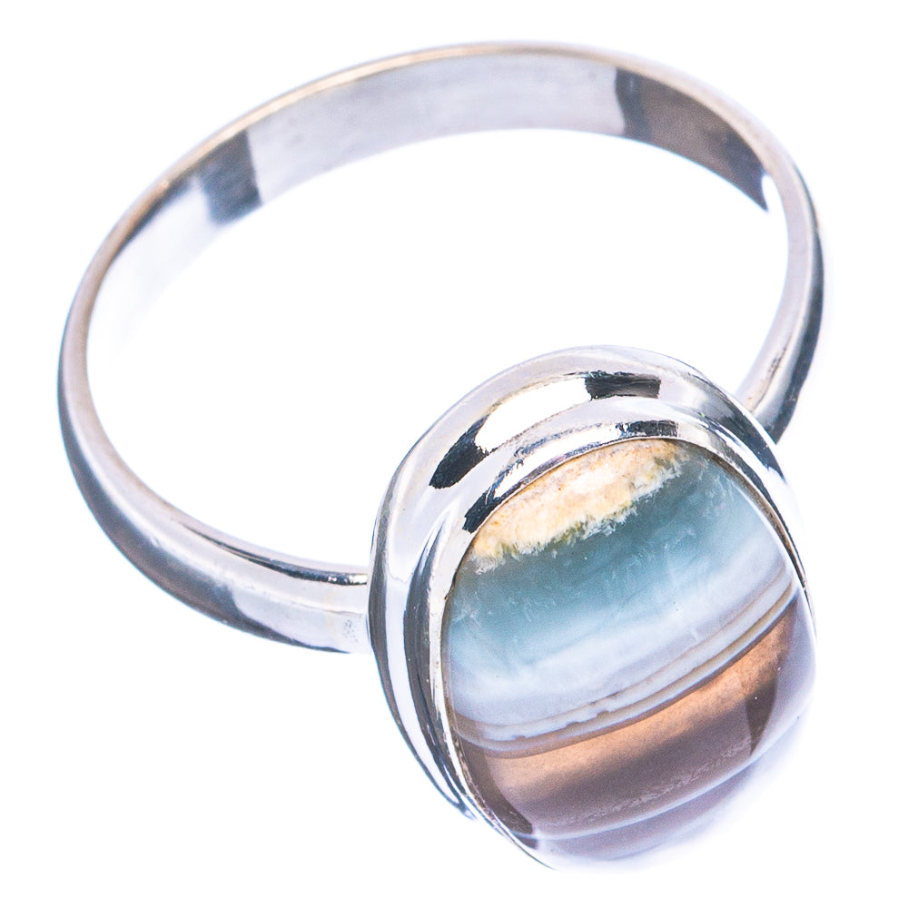 Rare Black Bridge Variscite Ring Size 9.75 (.925 Sterling Silver)