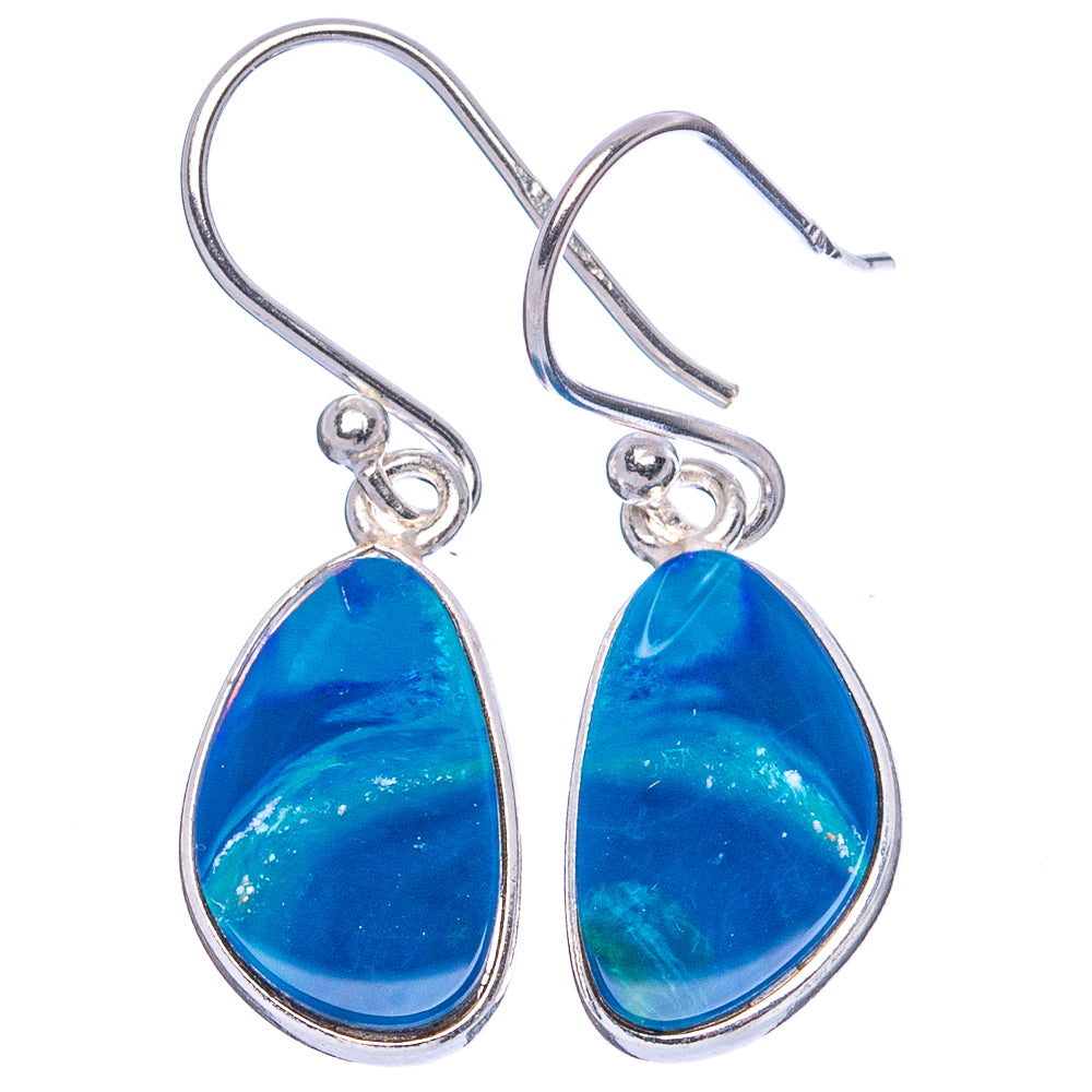 Doublet Opal 925 Sterling Silver Earrings 1 1/4" (925 Sterling Silver) E1972