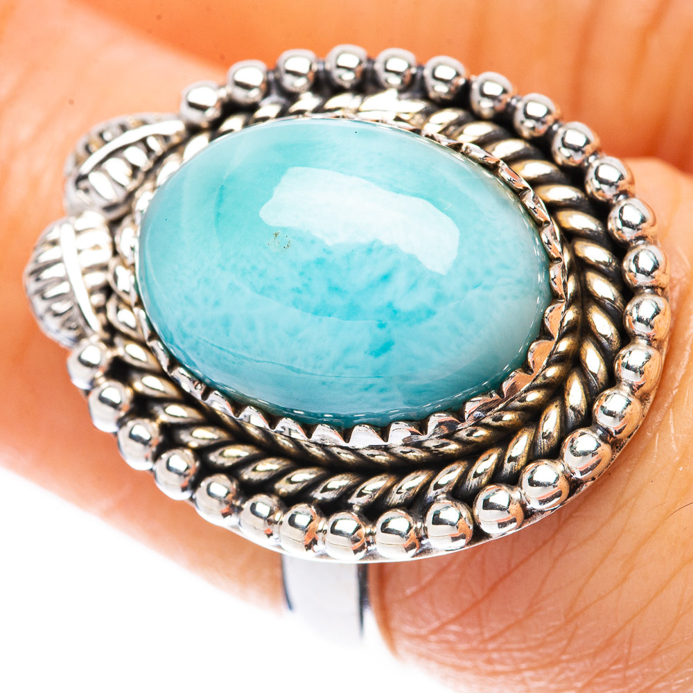 Larimar Ring Size 7 (925 Sterling Silver) R2203