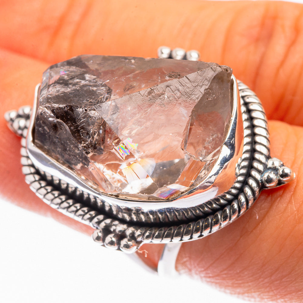 Large Herkimer Diamond Ring Size 6 (925 Sterling Silver) R142211