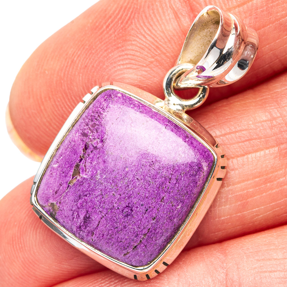 Phosphosiderite Pendant 1 1/4" (.925 Sterling Silver)