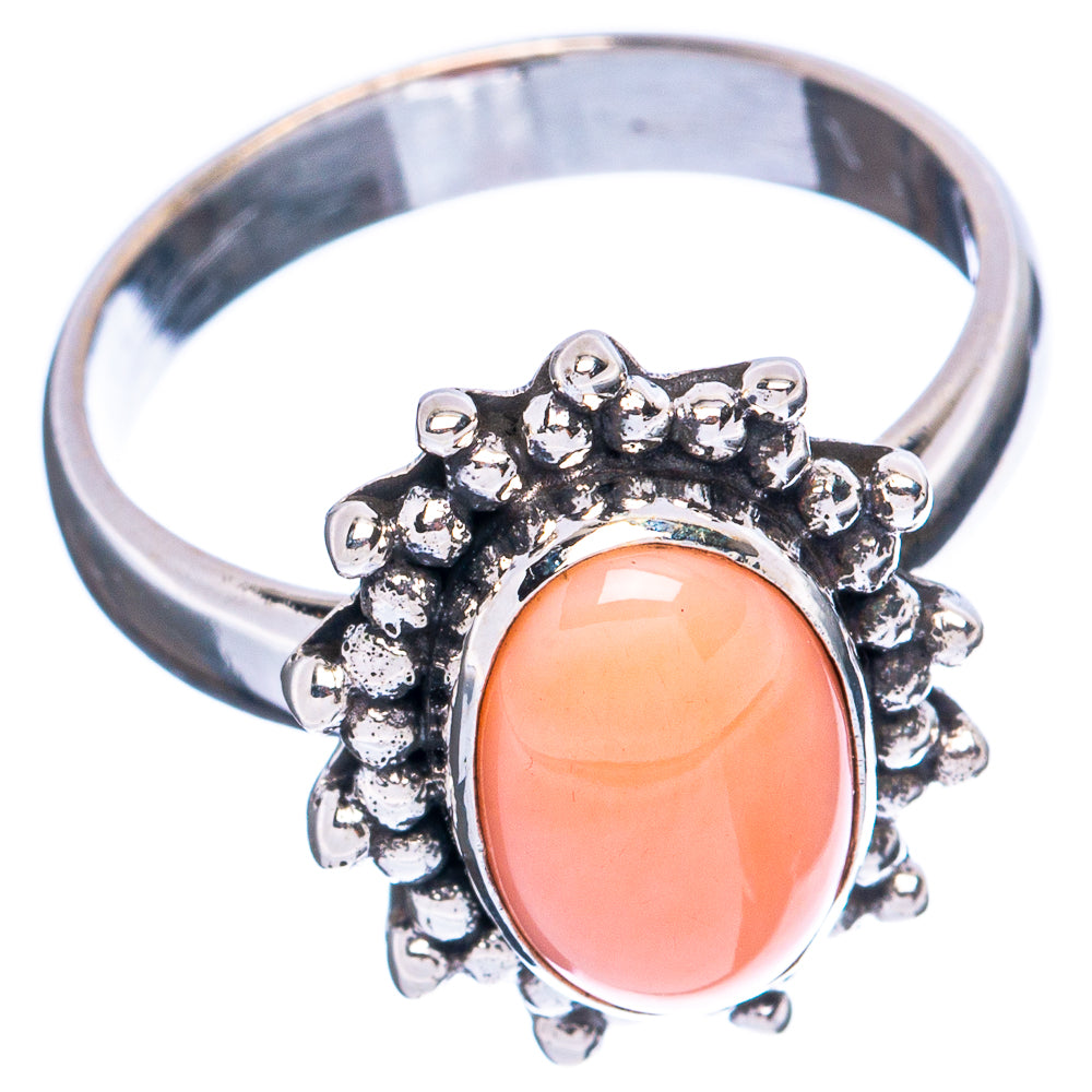 Pink Opal Ring Size 7 (925 Sterling Silver) R5038