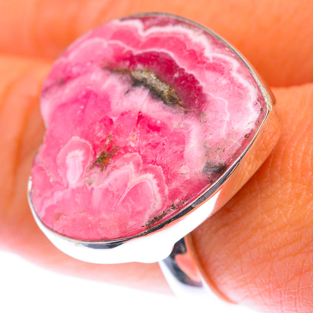 Large Rhodochrosite Ring Size 9 (925 Sterling Silver) RING139985