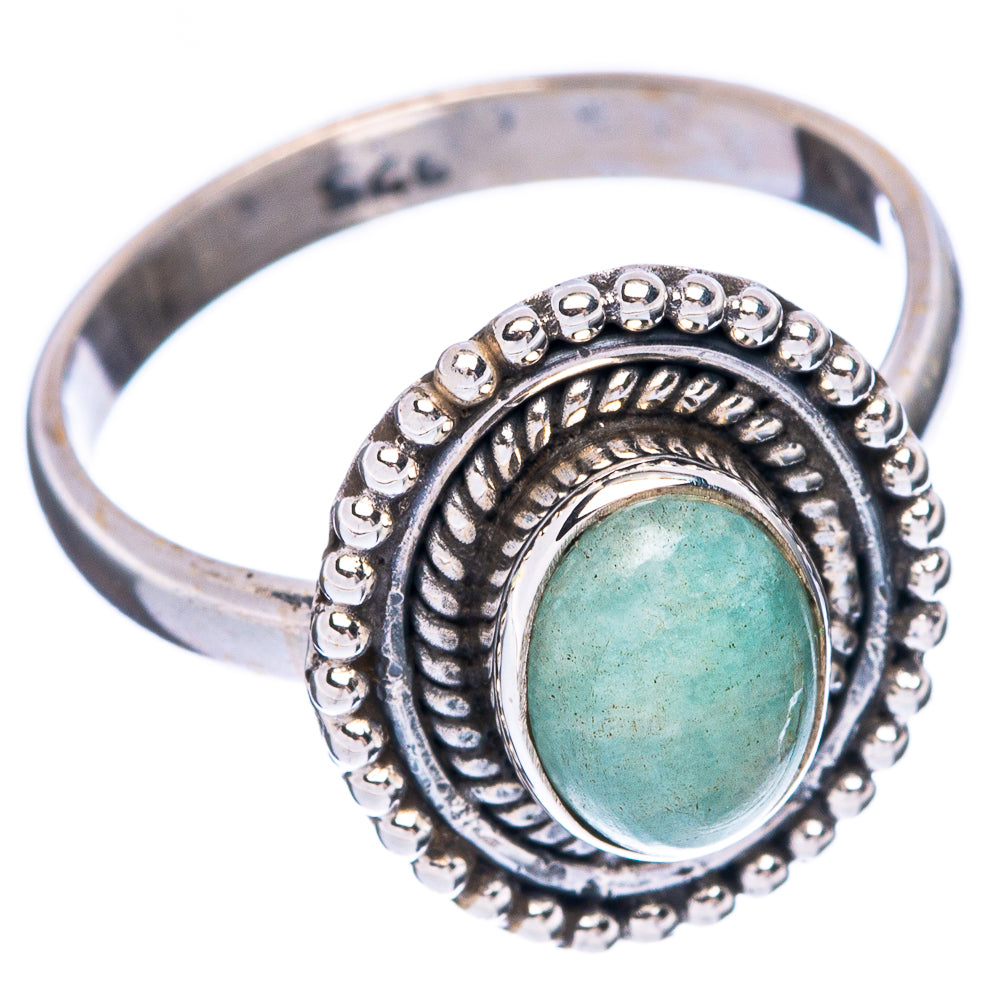 Amazonite Dainty Ring Size 6.5 (925 Sterling Silver) R5969