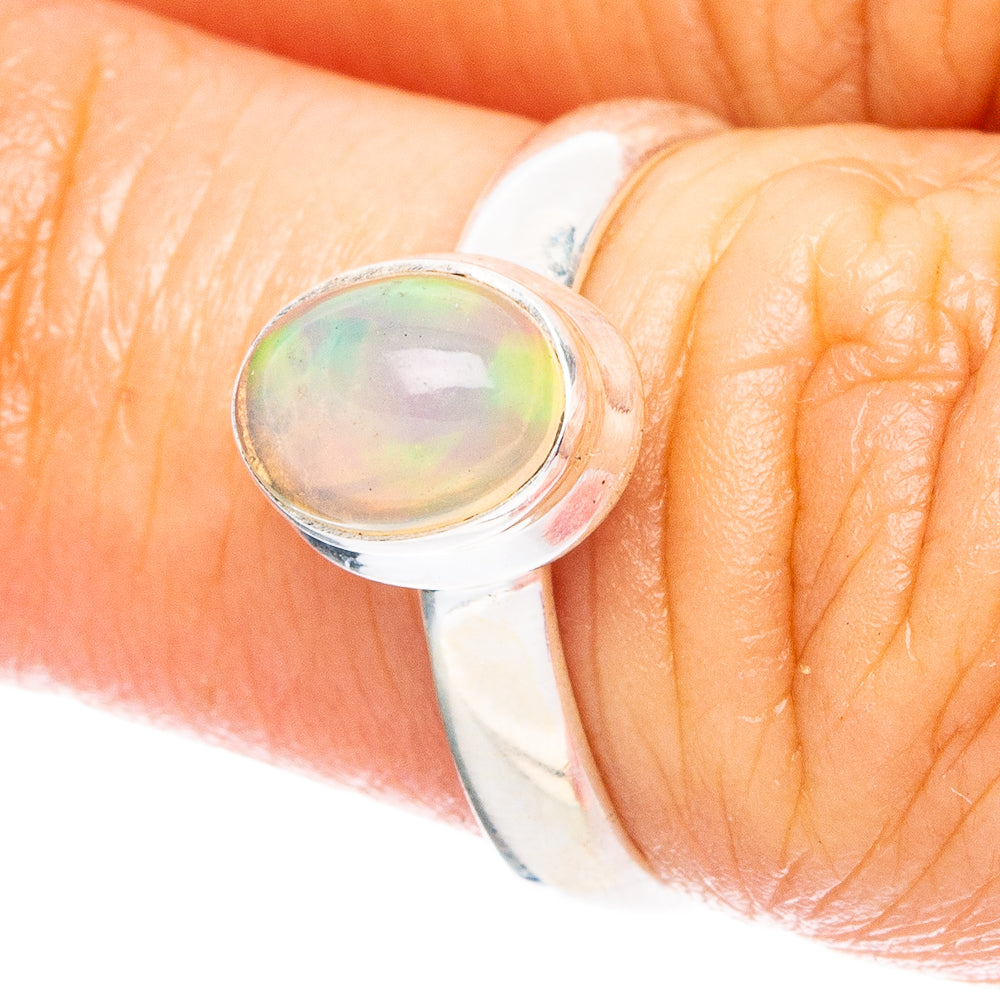 Rare Ethiopian Opal 925 Sterling Silver Ring Size 6.25 (925 Sterling Silver) R6208