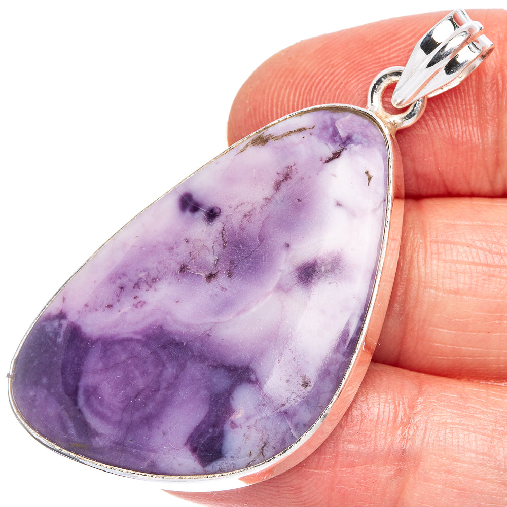 Lepidolite Pendant 2" (925 Sterling Silver) P40399
