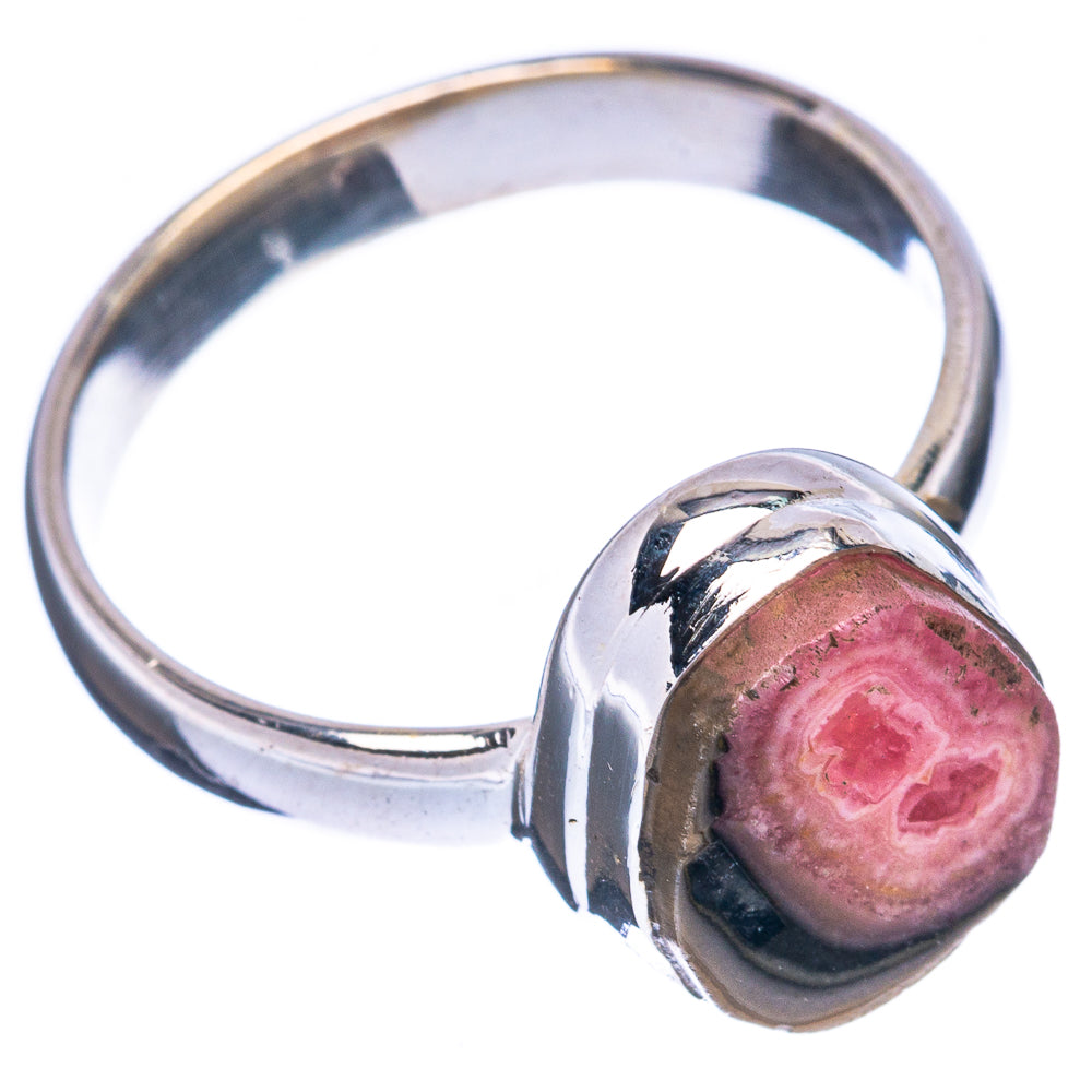 Rare Rhodochrosite Stalactite Ring Size 6.75 (925 Sterling Silver) R2987