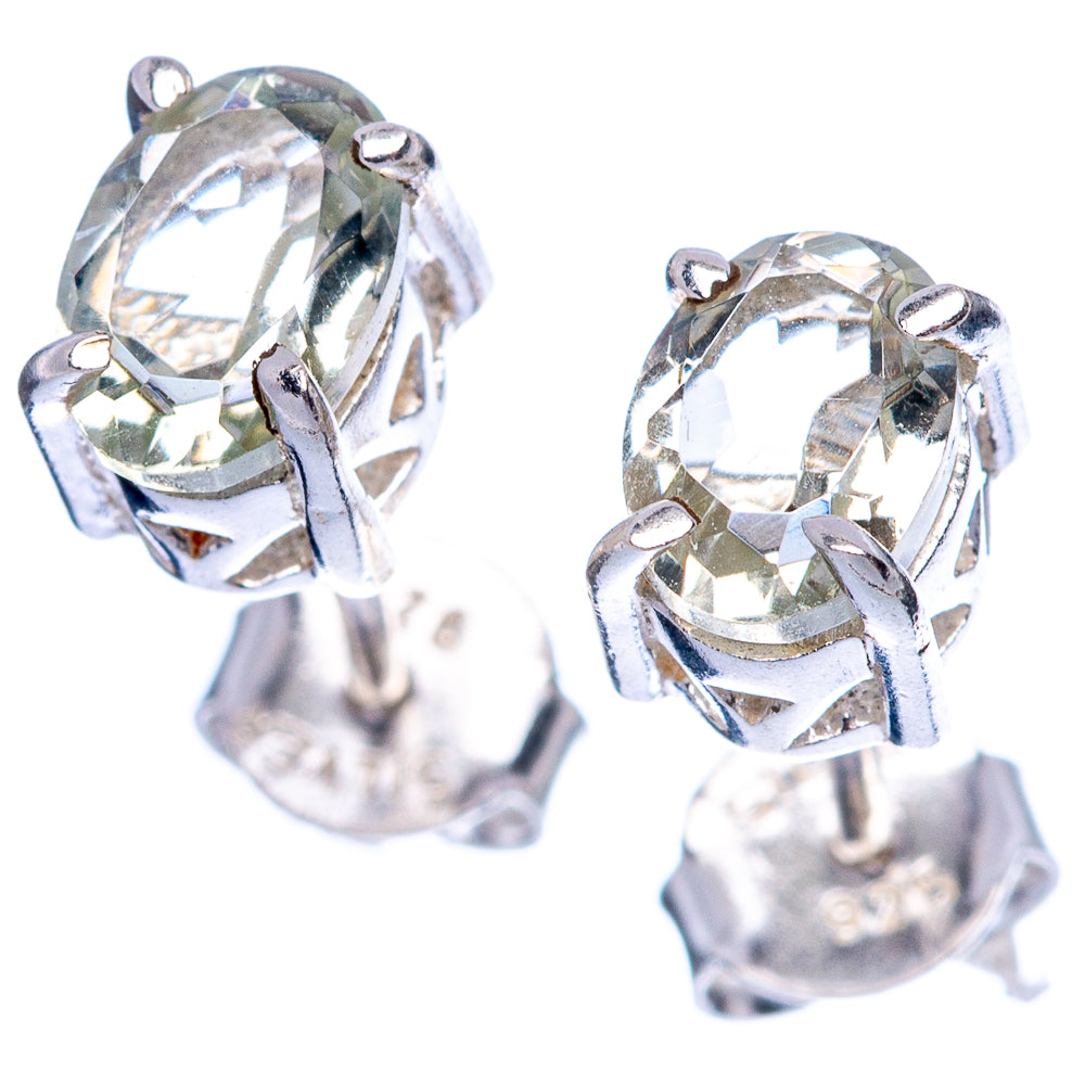 White Quartz Dainty Earrings 1/4" (925 Sterling Silver) E2052