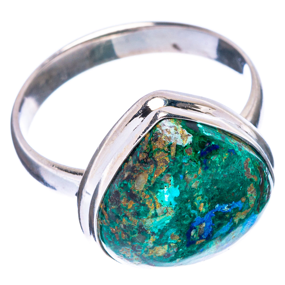 Chrysocolla In Malachite Ring Size 8.75 (925 Sterling Silver) R146863