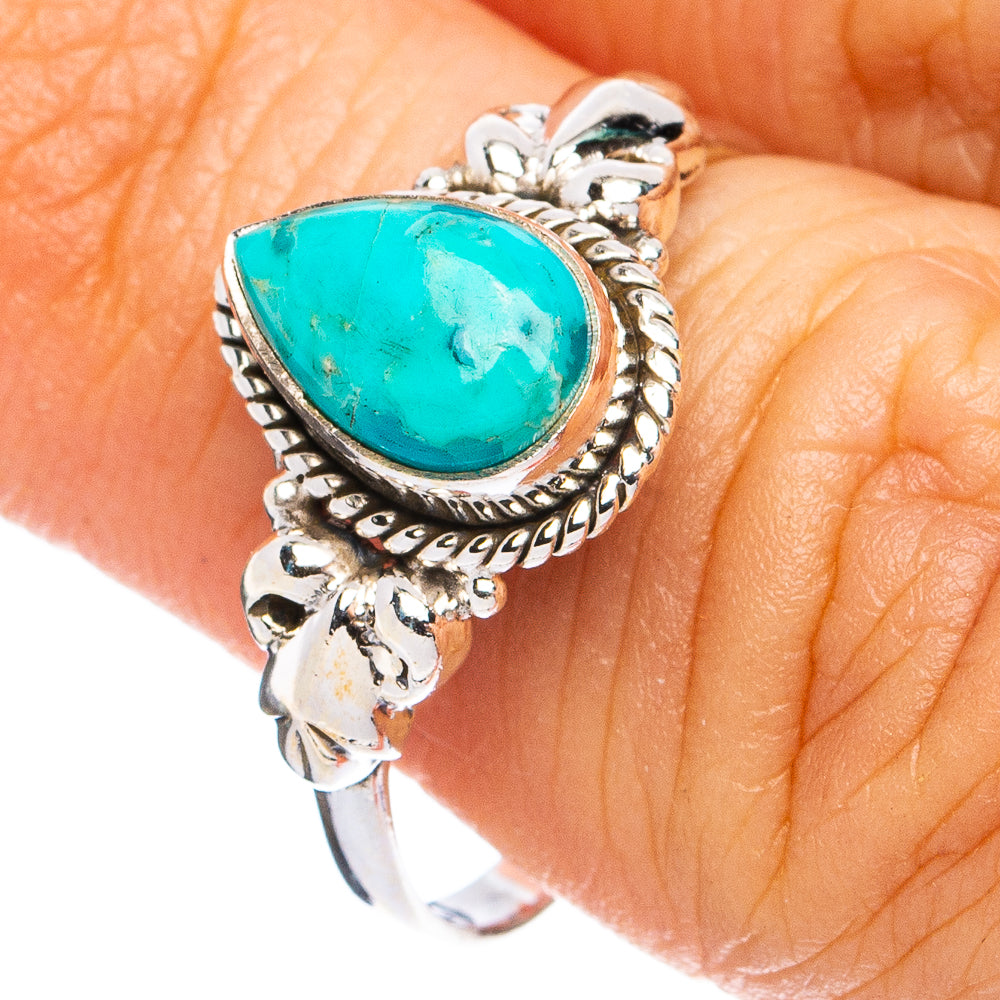 Mohave Turquoise Ring Size 8.25 (925 Sterling Silver) R8280