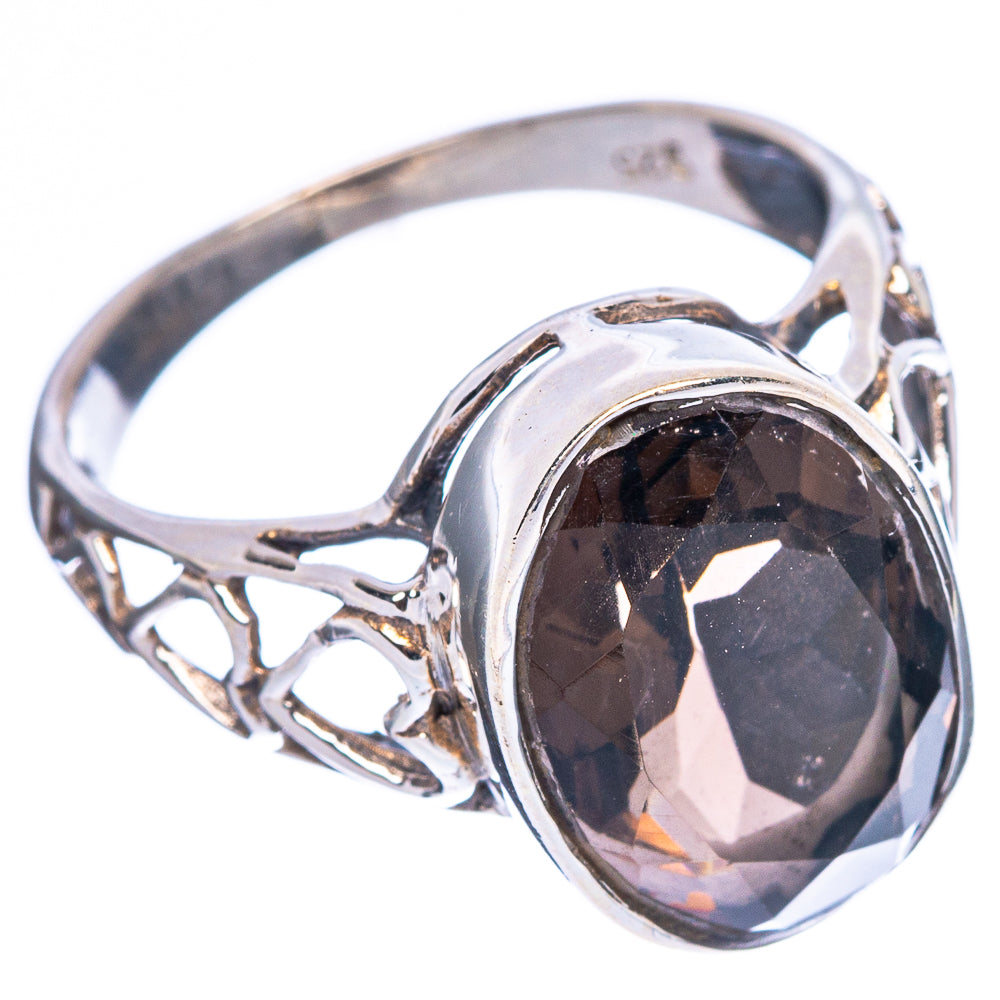 Smoky Quartz 925 Sterling Silver Ring Size 7.75 Ana Co R2528