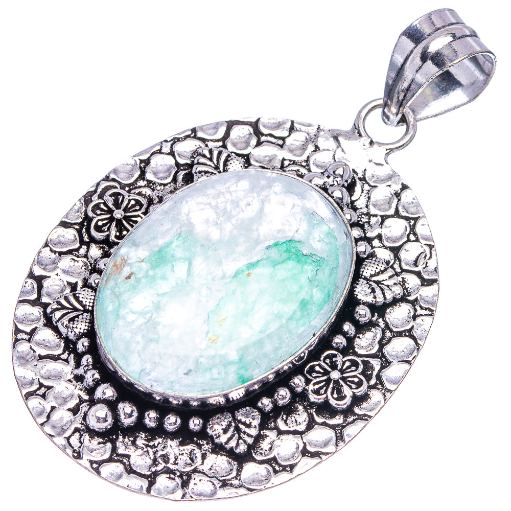 chrysoprase Pendant 2 1/4" (German Silver)