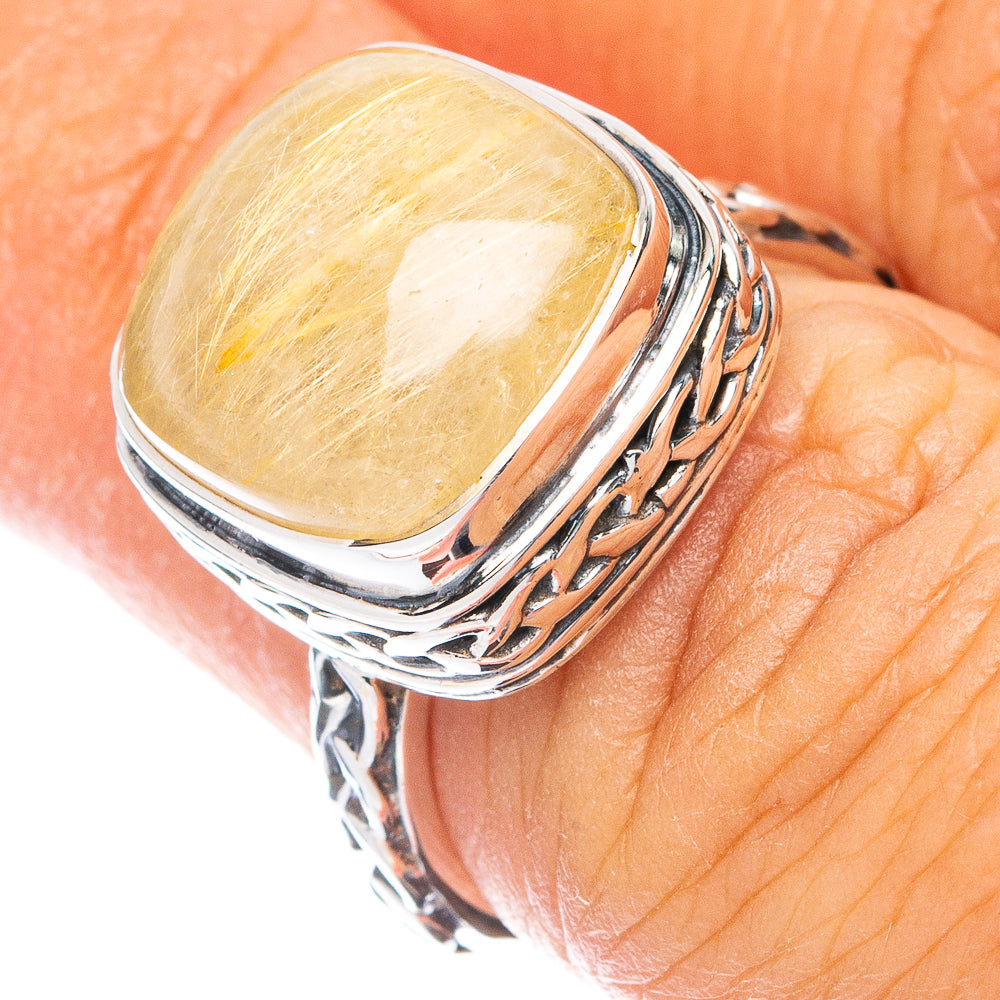 Premium Rutilated Quartz Ring Size 5.75 (925 Sterling Silver) RING7739