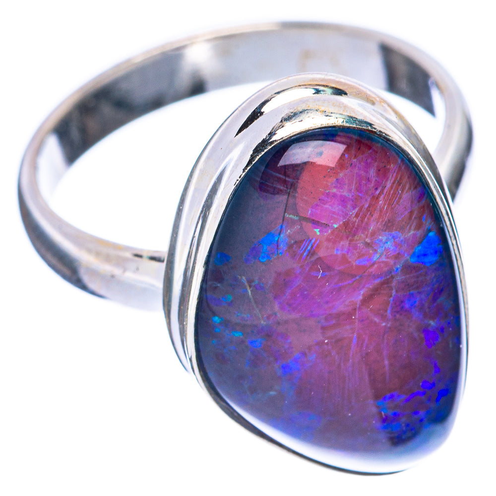 Rare Triplet Opal Ring Size 8.25 (925 Sterling Silver) R2067