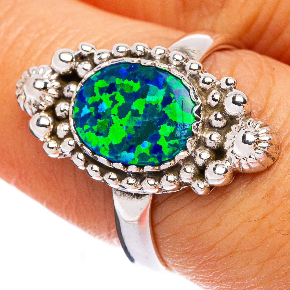Synthetic Opal Ring Size 7.5 (925 Sterling Silver) R146303