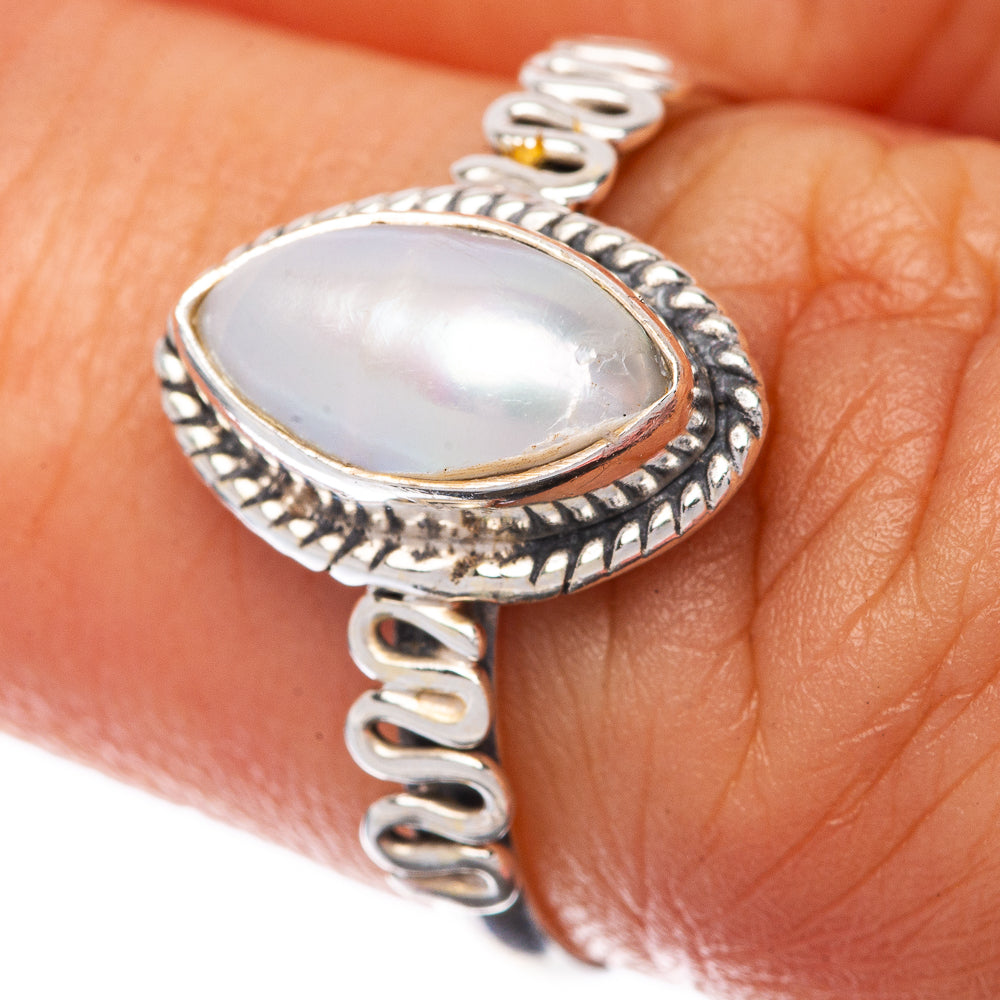Cultured Pearl Dainty Ring Size 6.5 (925 Sterling Silver) R145234