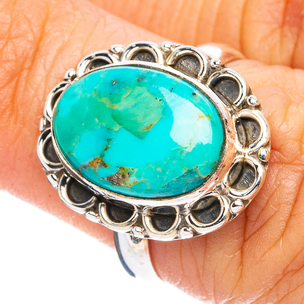 Mohave Turquoise Ring Size 6.25 (925 Sterling Silver) R8308