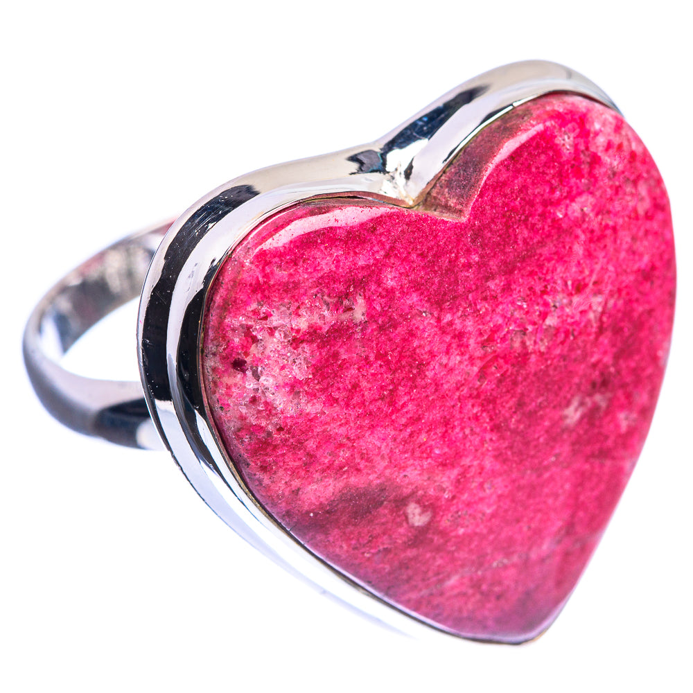 Large Thulite 925 Sterling Silver Ring Size 11