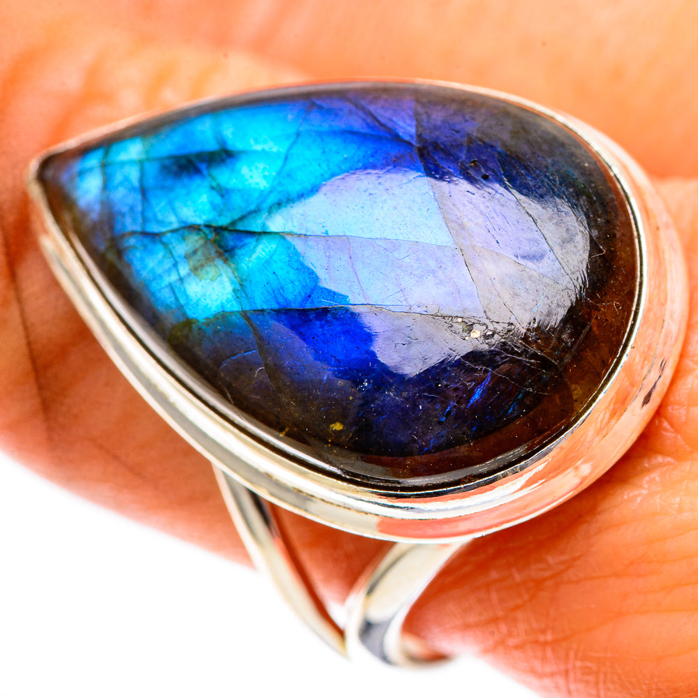 Large Labradorite Ring Size 10 (925 Sterling Silver) RING137998