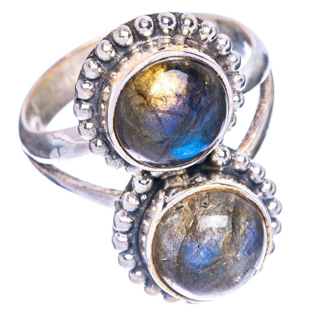 Labradorite Ring Size 7.5 (925 Sterling Silver) R1265
