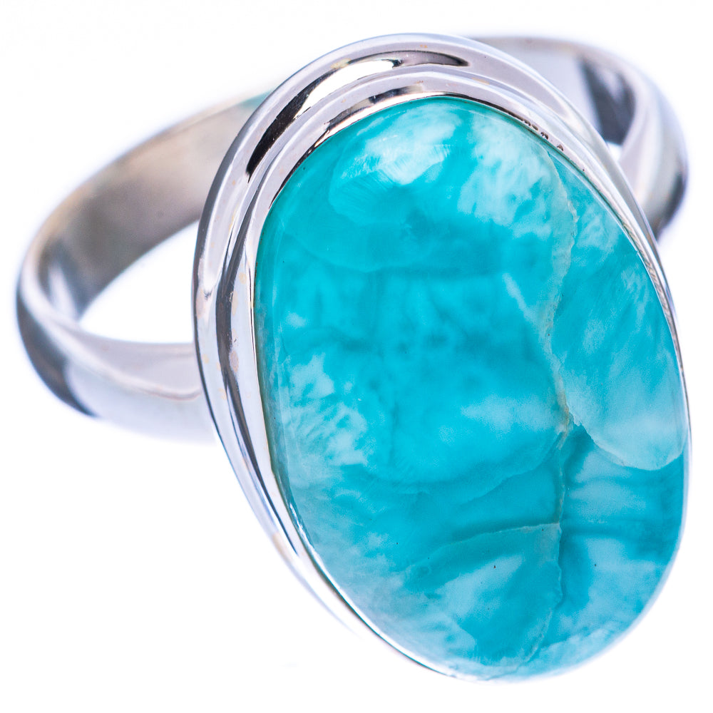Larimar Ring Size 8.25 (925 Sterling Silver) R2198