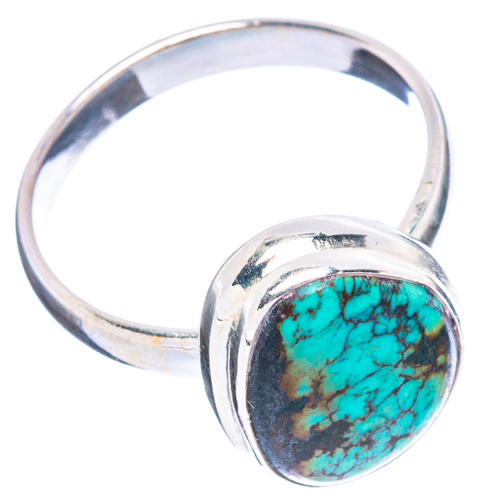 Rare Arizona Spider Web Turquoise Ring Size 8.75 (925 Sterling Silver) R4808