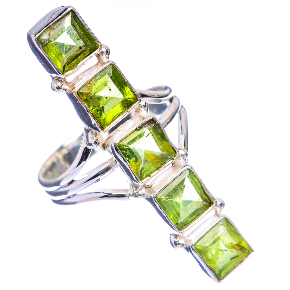 Large Peridot Ring Size 9 (925 Sterling Silver) R142719