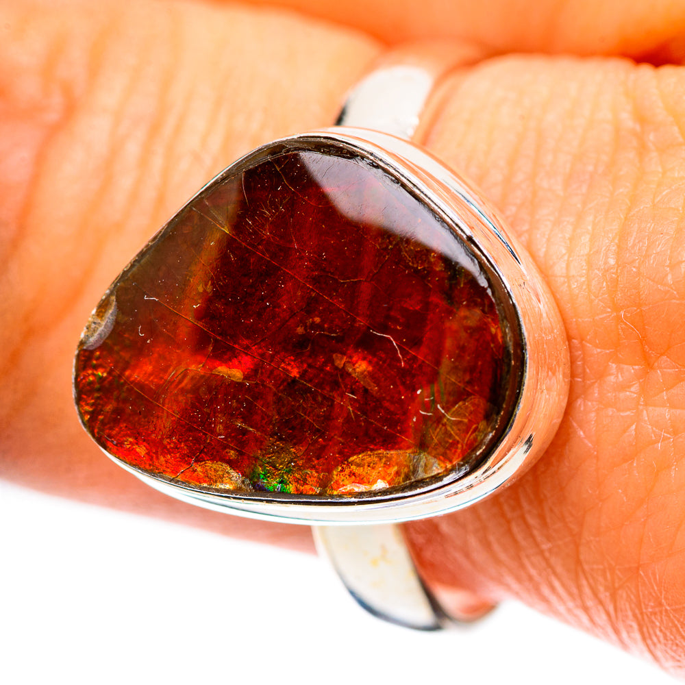 Canadian Ammolite Ring Size 9.75 (925 Sterling Silver) RING138936