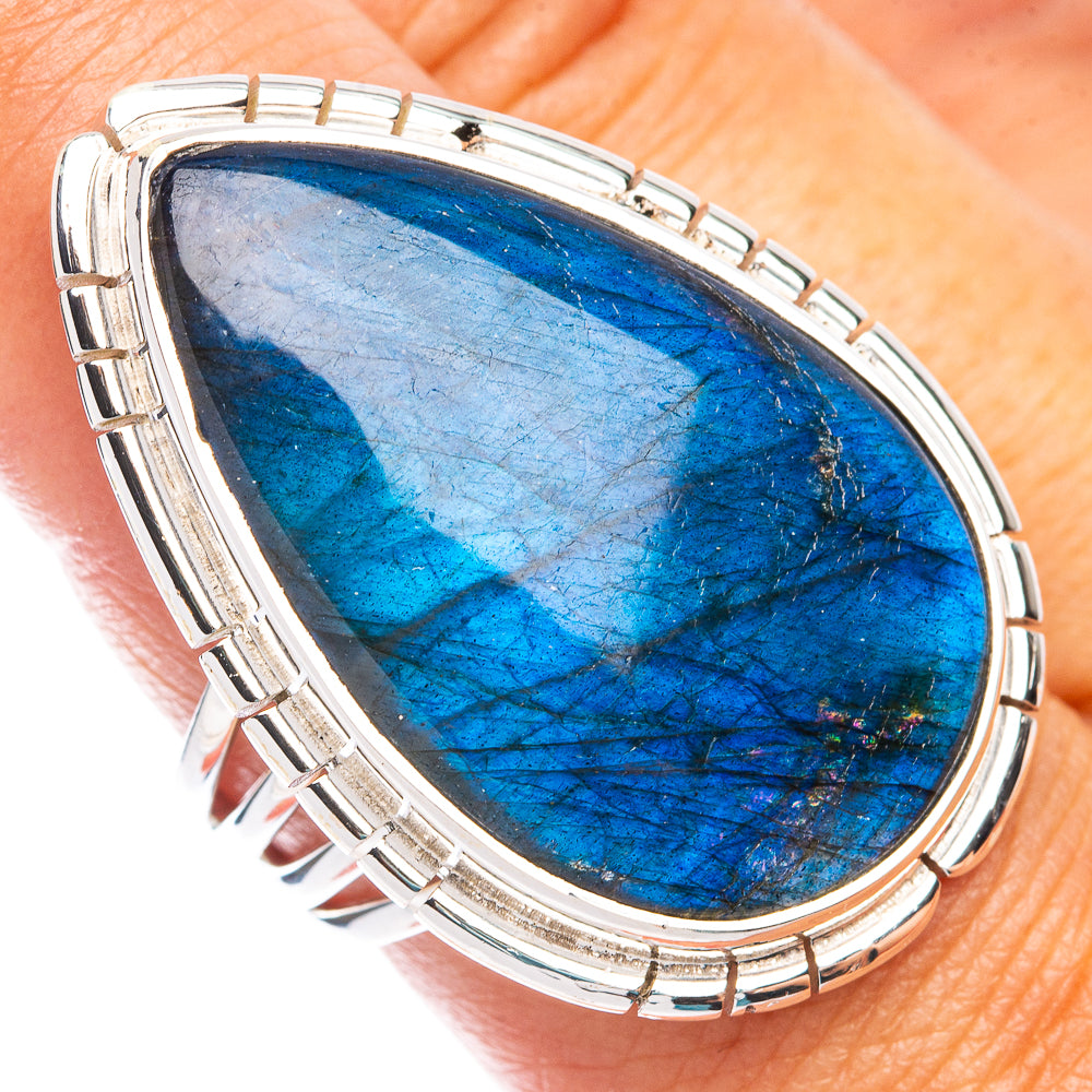 Signature Labradorite Ring Size 8.75 (925 Sterling Silver) R7577
