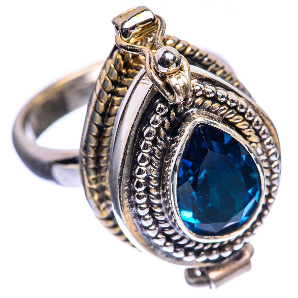 Poison London Blue Topaz Ring Size 5.5 (925 Sterling Silver) R142922