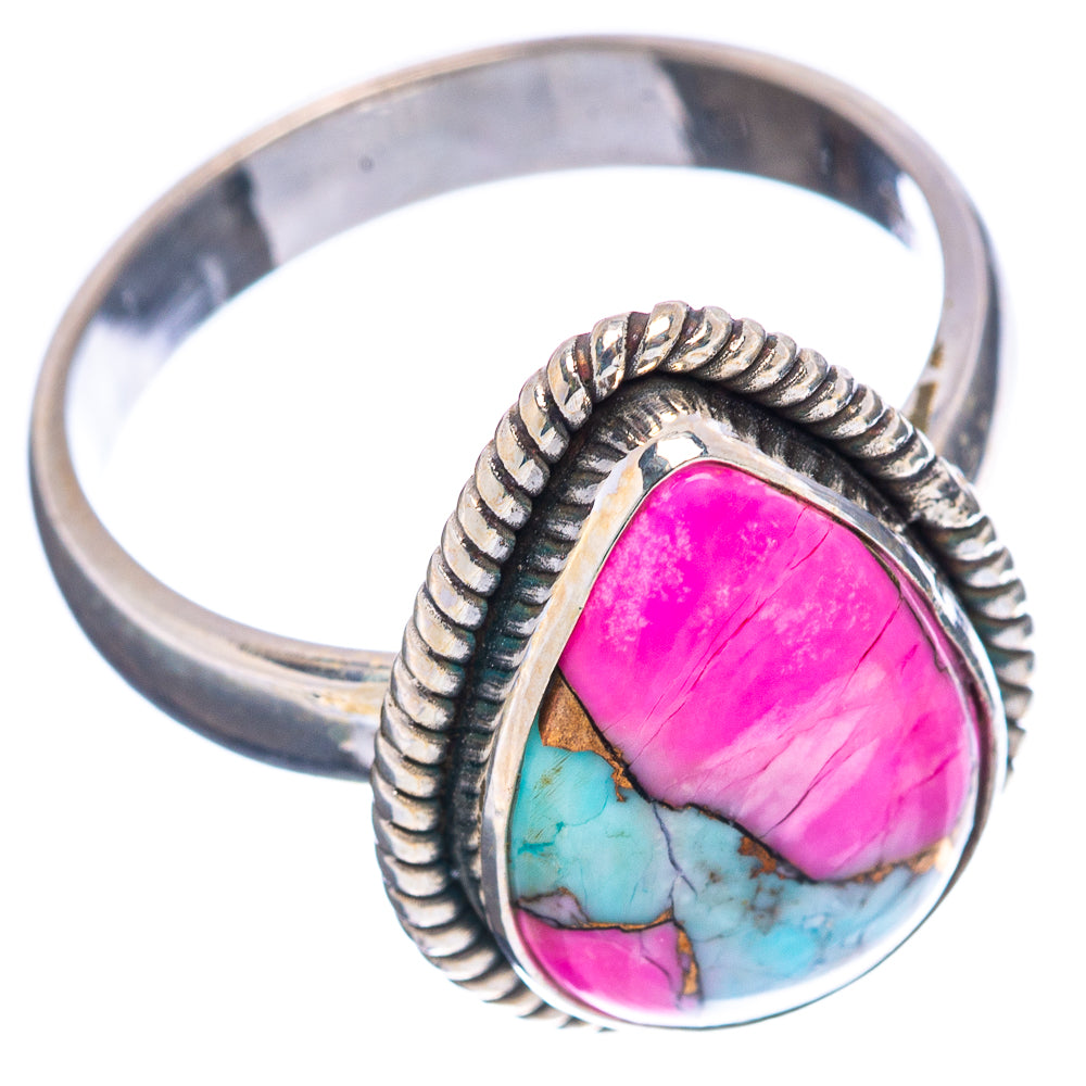 Cotton Candy Turquoise Ring Size 6.75 (.925 Sterling Silver)