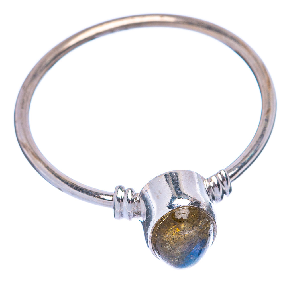 Labradorite Dainty Ring Size 8.25 (925 Sterling Silver) R145376
