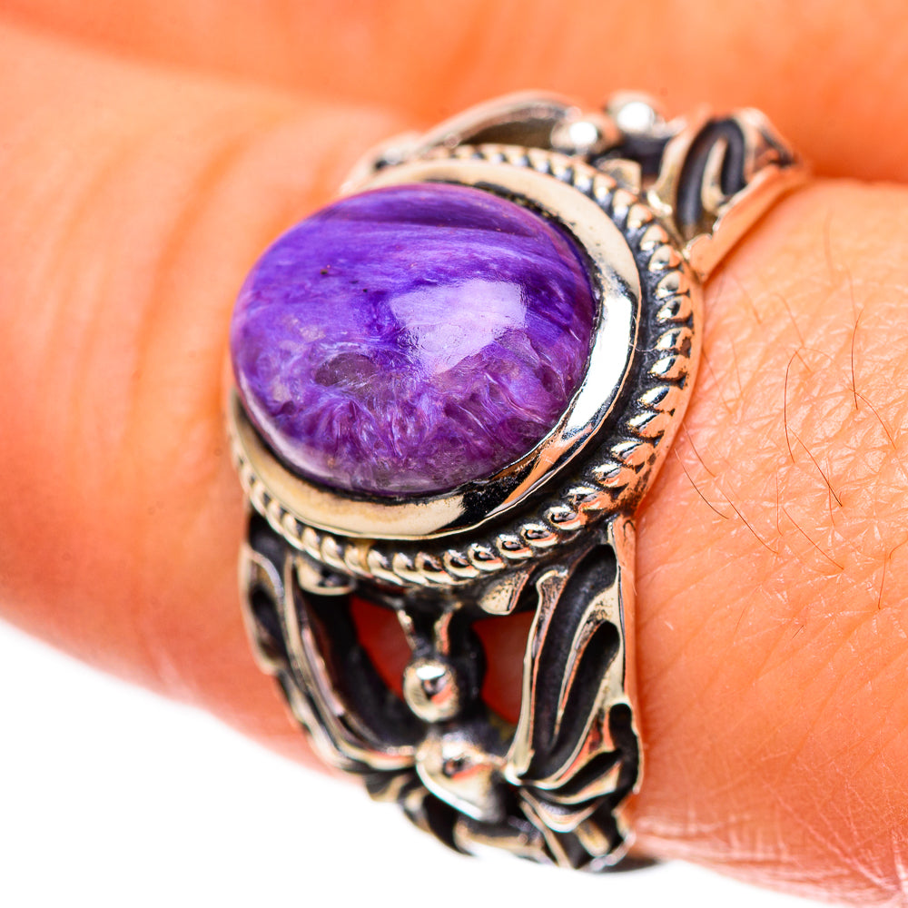 Charoite Ring Size 8.5 (925 Sterling Silver) RING139761