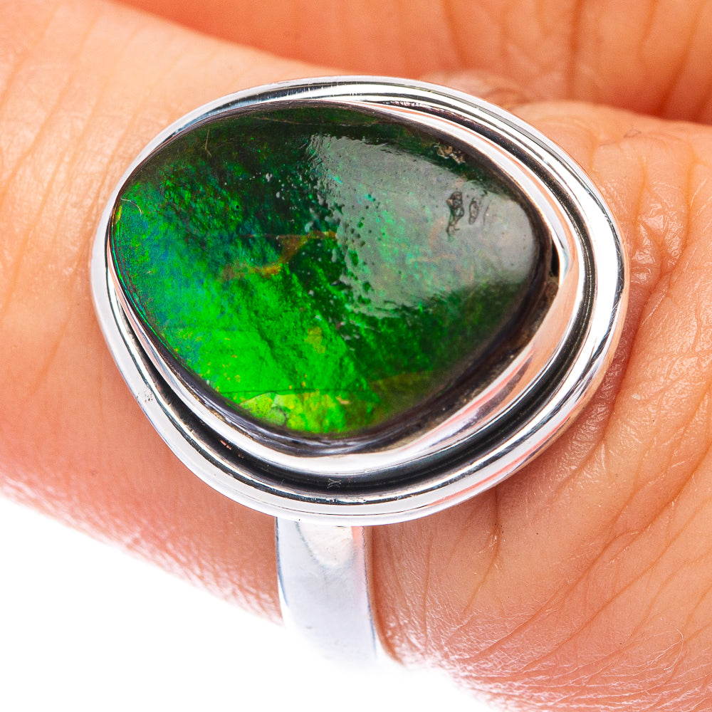 Ammolite Ring Size 6.5 (925 Sterling Silver) R144971