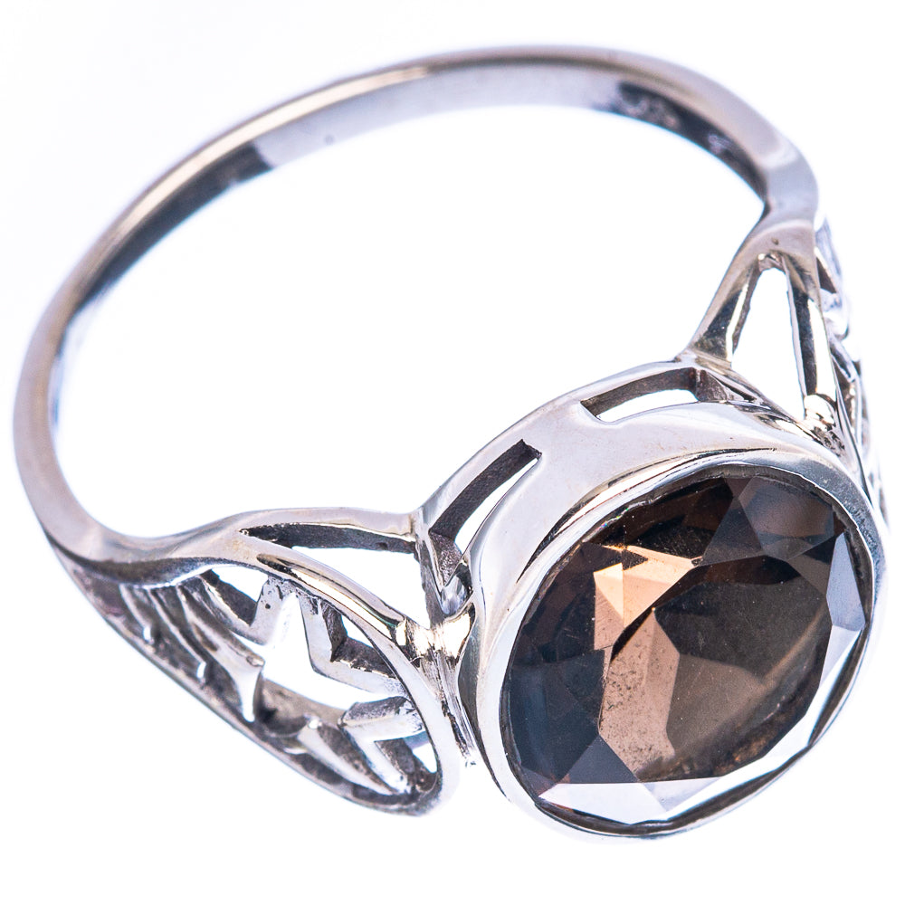 Smoky Quartz Ring Size 6.5 (925 Sterling Silver) R2343