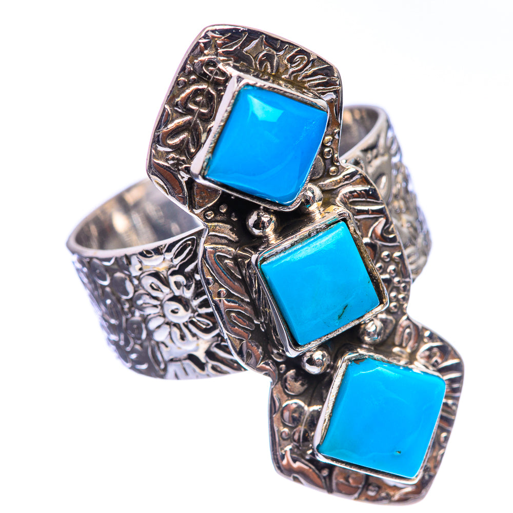 Sleeping Beauty Turquoise 925 Sterling Silver Ring Size 9
