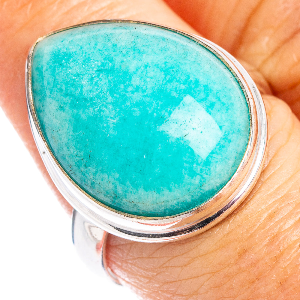 Amazonite Ring Size 8.75 (.925 Sterling Silver)