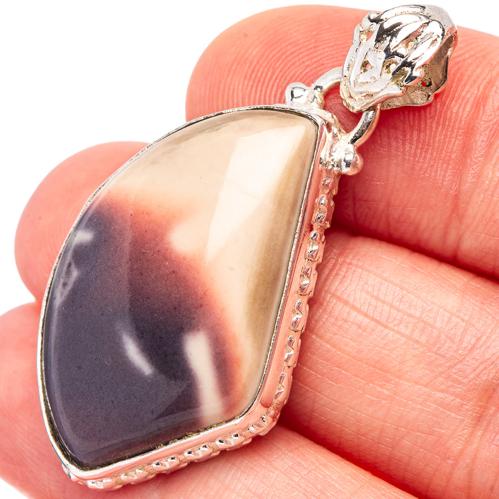 Mookaite Pendant 1 5/8" (.925 Sterling Silver)