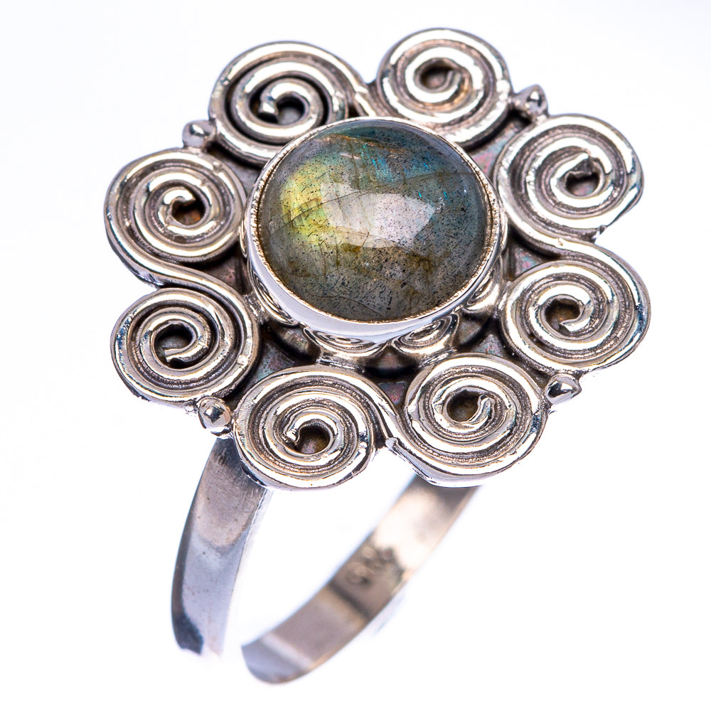 Labradorite Ring Size 8.5 (925 Sterling Silver) R146147