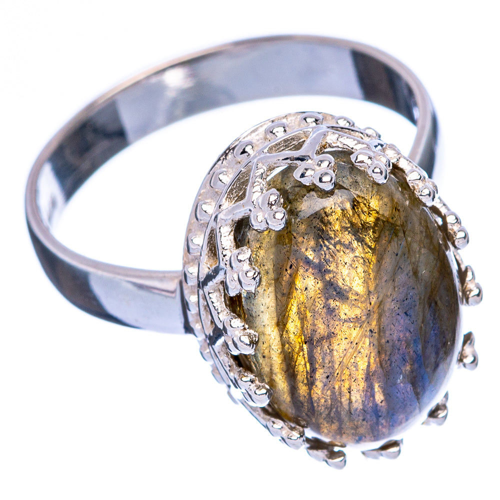 Labradorite Ring Size 7 (925 Sterling Silver) R146285