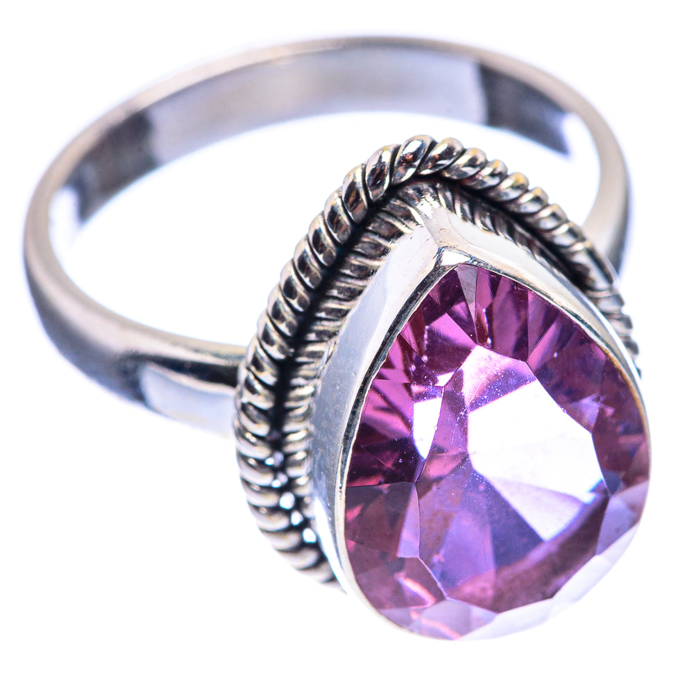 Faceted Alexandrite (Lab.) Ring Size 7.25 (925 Sterling Silver) R141956