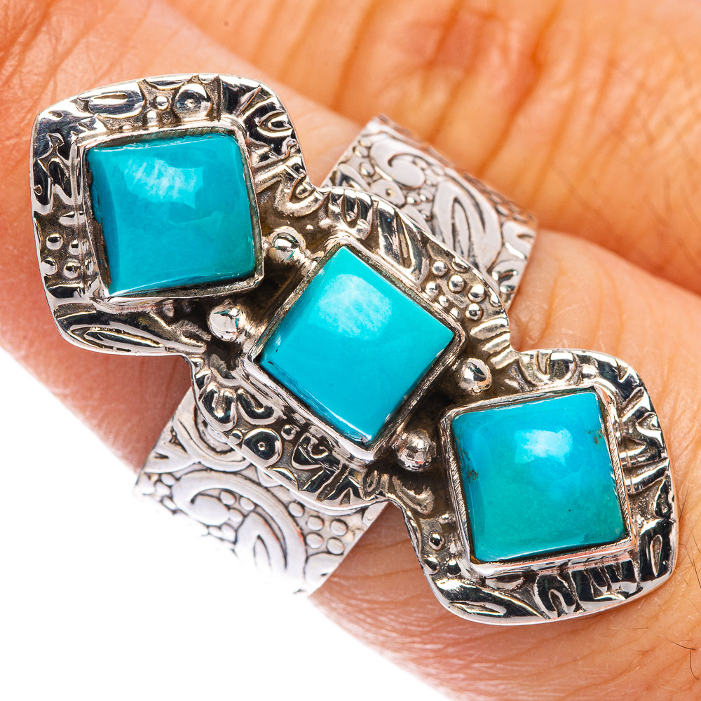 Sleeping Beauty Turquoise Ring Size 6.75 (925 Sterling Silver) R144643