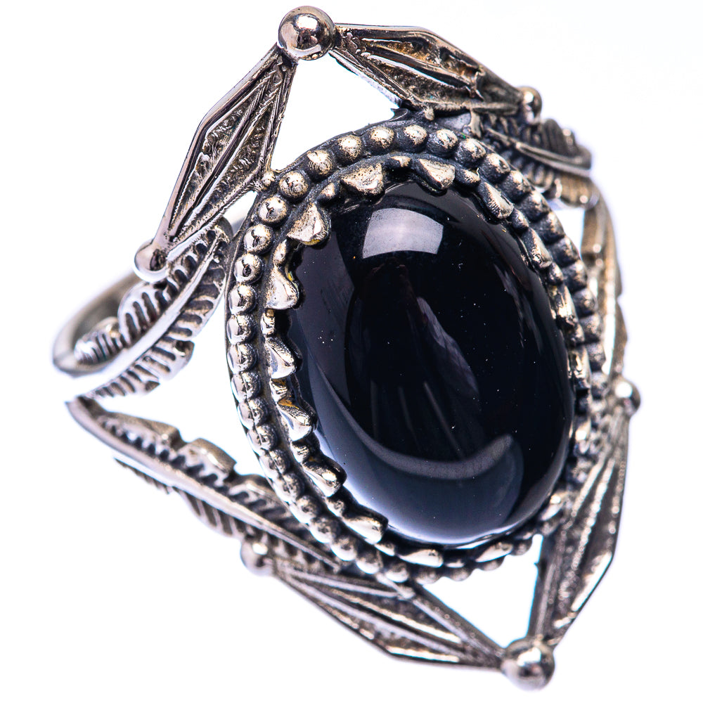 Black Onyx Ring Size 9.25 (925 Sterling Silver) R140766