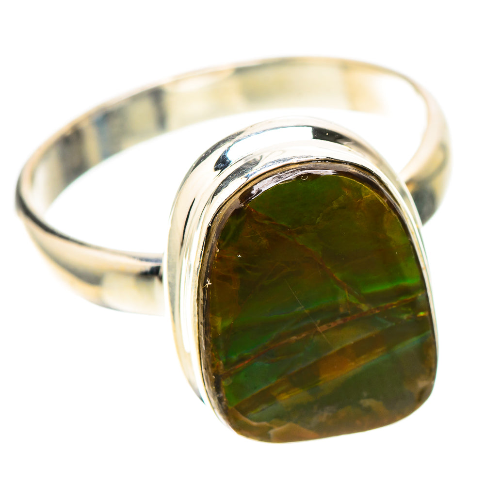 Canadian Ammolite Ring Size 9.75 (925 Sterling Silver) RING138536