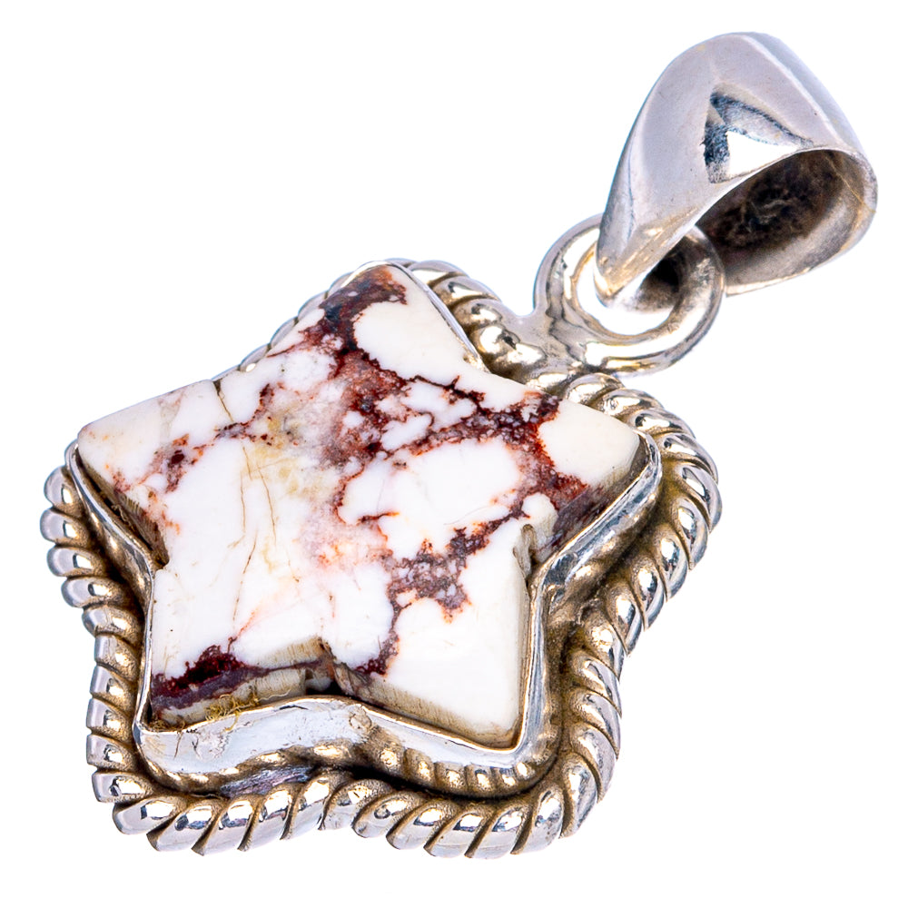 Wild Horse Jasper Star Pendant 1 1/8" (925 Sterling Silver) P43495