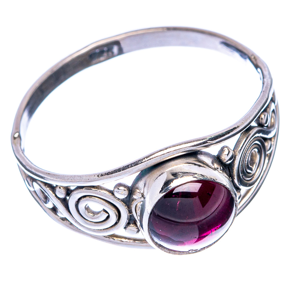 Garnet Dainty Ring Size 8.5 (925 Sterling Silver) R145087
