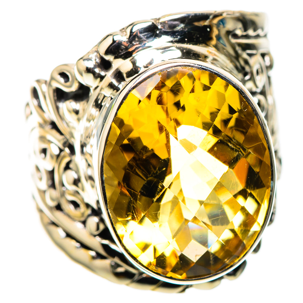 Signature Faceted Citrine Ring Size 6.25 (925 Sterling Silver) RING138148
