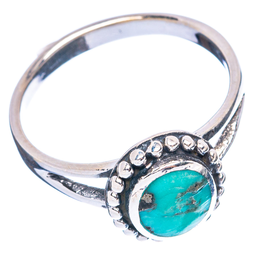 Rare Arizona Turquoise Ring Size 8.5 (925 Sterling Silver) R4901