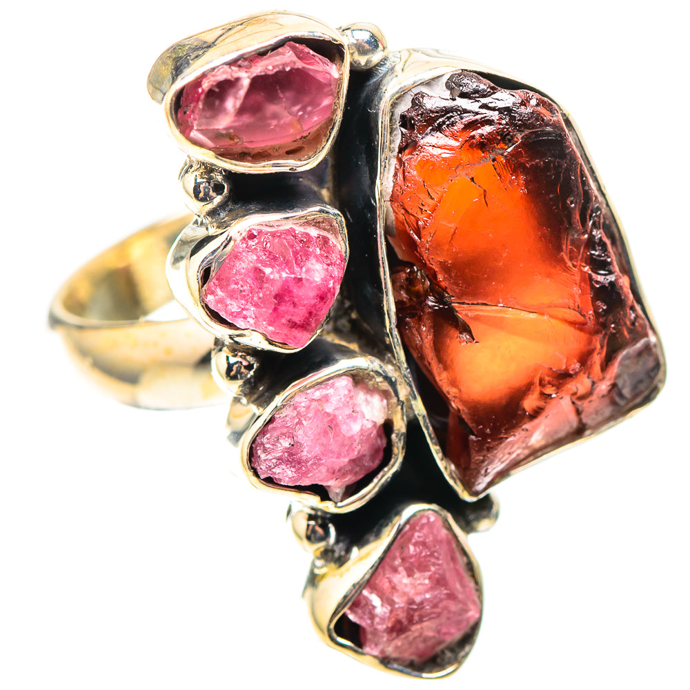 Rough Garnet Ring Size 7.25 (925 Sterling Silver) RING138494